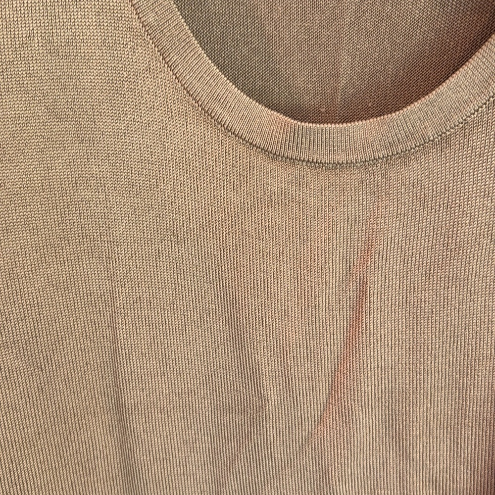 Jones New York Tan Boxy Muscle Tee - Picture 2 of 8